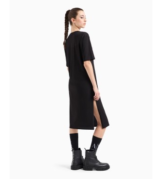 Armani Exchange Black crepe dress