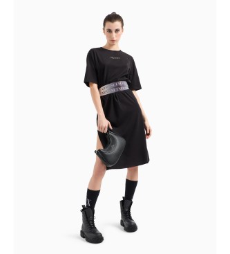 Armani Exchange Vestido Crep negro