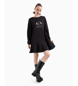 Armani Exchange Vestido preto curto