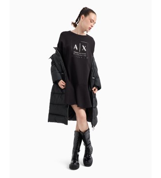 Armani Exchange Kurzes schwarzes Kleid