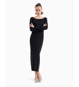 Armani Exchange Vestido bodycon negro