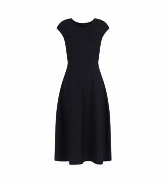 Armani Exchange Vestido midi negro