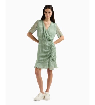 Armani Exchange Wickelkleid grn