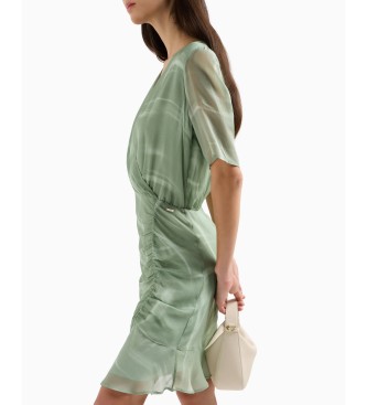 Armani Exchange Wickelkleid grn