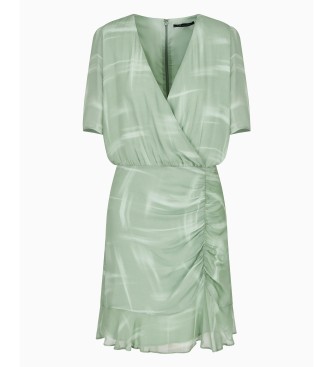 Armani Exchange Wickelkleid grn