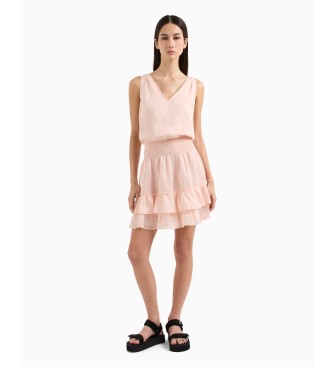 Armani Exchange Sleeveless pink dress