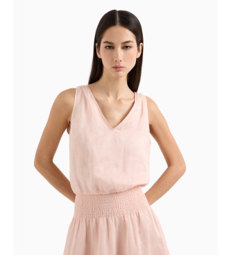 Armani Exchange Sleeveless pink dress