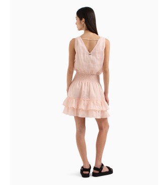 Armani Exchange Sleeveless pink dress