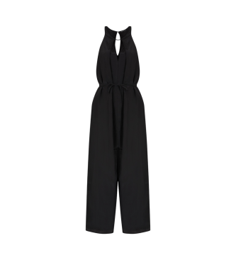 Armani Exchange Vestido preto comprido sem mangas