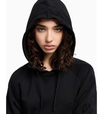 Armani Exchange Robe en sweat-shirt noir