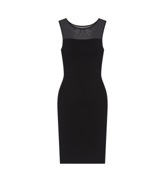 Armani Exchange Vestido preto justo