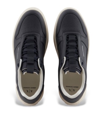 Armani Exchange Sneakers blu navy in inglese