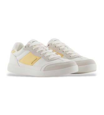 Armani Exchange White logo trainers