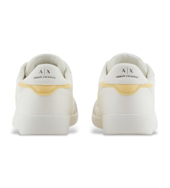 Armani Exchange White logo trainers