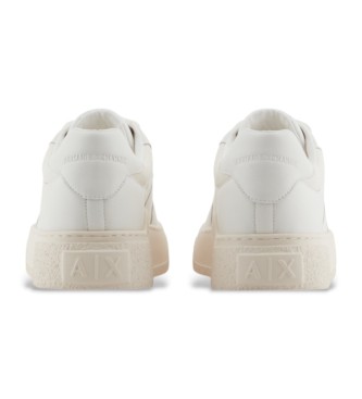 Armani Exchange Sneakers in pelle inglese bianca