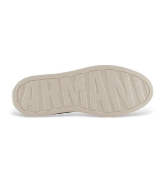 Armani Exchange Sneakers in pelle inglese bianca