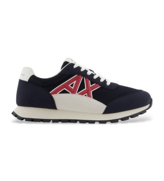 Armani Exchange Trainers logo marine