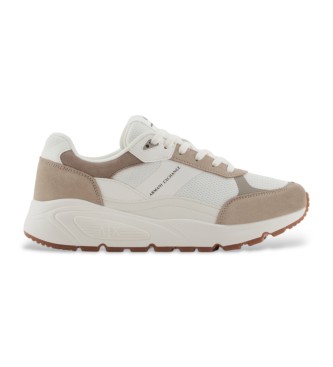 Armani Exchange Baskets avec technologie EVA blanc, taupe 