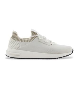 Armani Exchange  Sneakers bianche con suola oversize