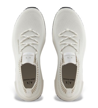 Armani Exchange  Sneakers bianche con suola oversize