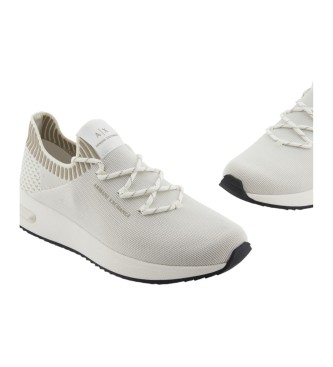 Armani Exchange  Sneakers bianche con suola oversize