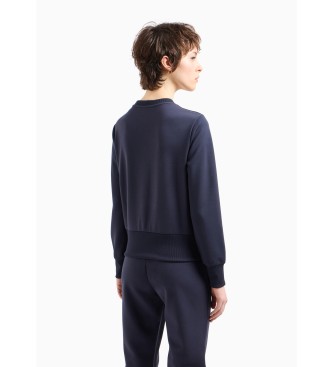 Armani Exchange Lila-blaues Sweatshirt