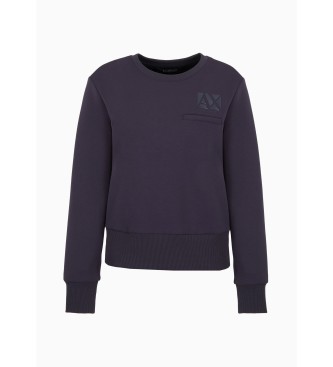 Armani Exchange Purple blue sweatshirt