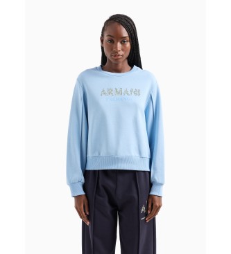 Armani Exchange Niebieska bluza