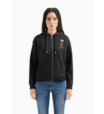 Armani Exchange Zwart sweatshirt met ronde hals