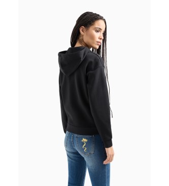 Armani Exchange Sudadera con cuello redondo negro