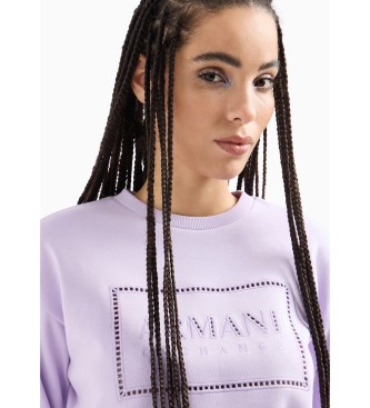 Armani Exchange Casual lilac sweatshirt