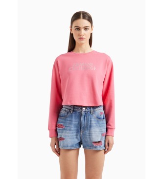 Armani Exchange Różowa bluza Bubblegum