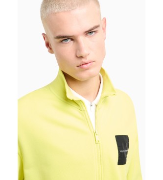 Armani Exchange Camisola com fecho de correr em amarelo