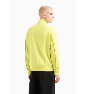 Armani Exchange Camisola com fecho de correr em amarelo