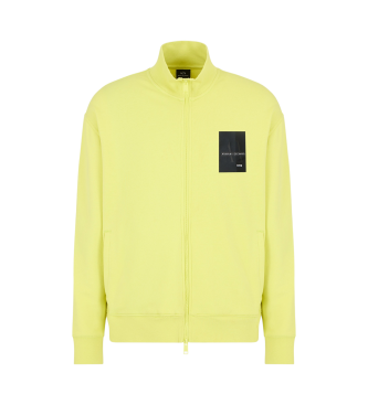 Armani Exchange Sudadera con cremallera completa amarillo