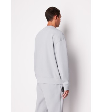 Armani Exchange Sweat-shirt gris clair