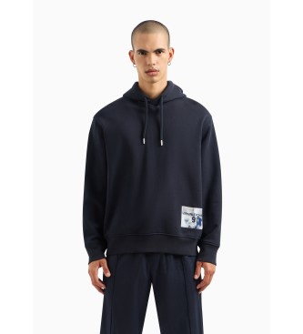 Armani Exchange Schwarzes Sweatshirt mit Kapuze