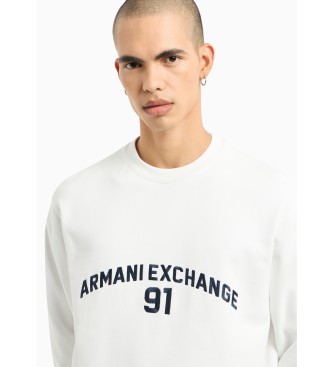 Armani Exchange Bluza biały biały
