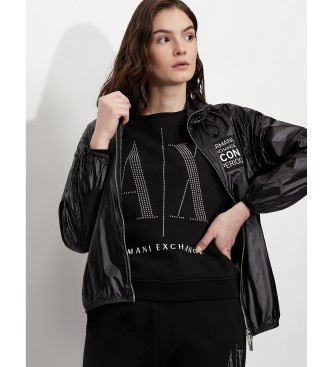 Armani Exchange Nieten Sweatshirt schwarz