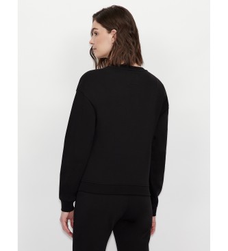 Armani Exchange Nieten Sweatshirt schwarz