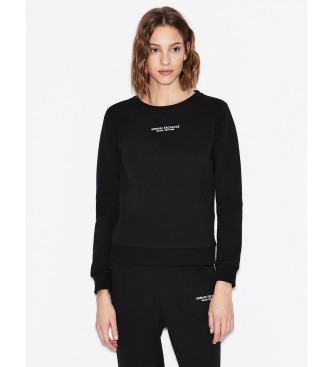 Armani Exchange Schwarzes Fleece-Sweatshirt