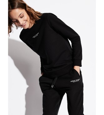 Armani Exchange Schwarzes Fleece-Sweatshirt