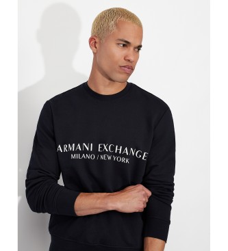 Armani Exchange Granatowa bluza