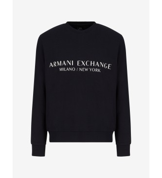 Armani Exchange Sweat-shirt bleu marine