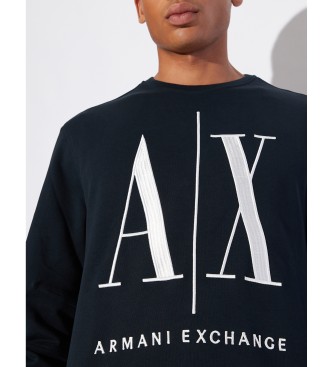 Armani Exchange Granatowa bluza