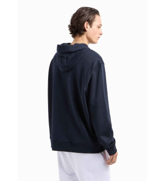 Armani Exchange Sweatshirt avec logo bleu marine