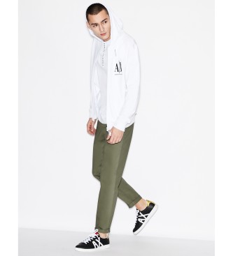 Armani Exchange Sweatshirt Fleece blanc