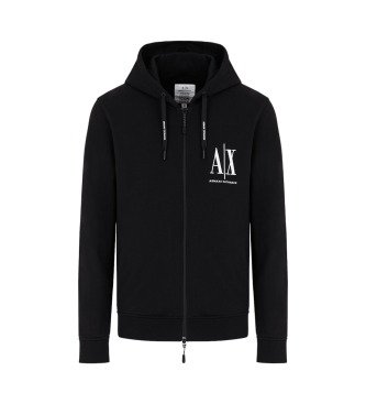 Armani Exchange Zwart fleece sweatshirt