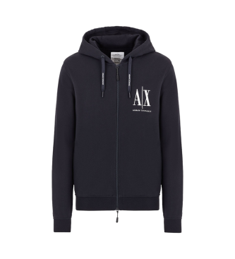Armani Exchange Marineblaues Fleece-Sweatshirt