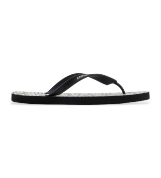 Armani Exchange Flip-flops logo black, white